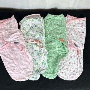 SwaddleMe Swaddles Sm/Md - Pink, Green, White